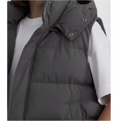 Chaleco Puffer Sin Mangas con Capucha - LÚVORA
