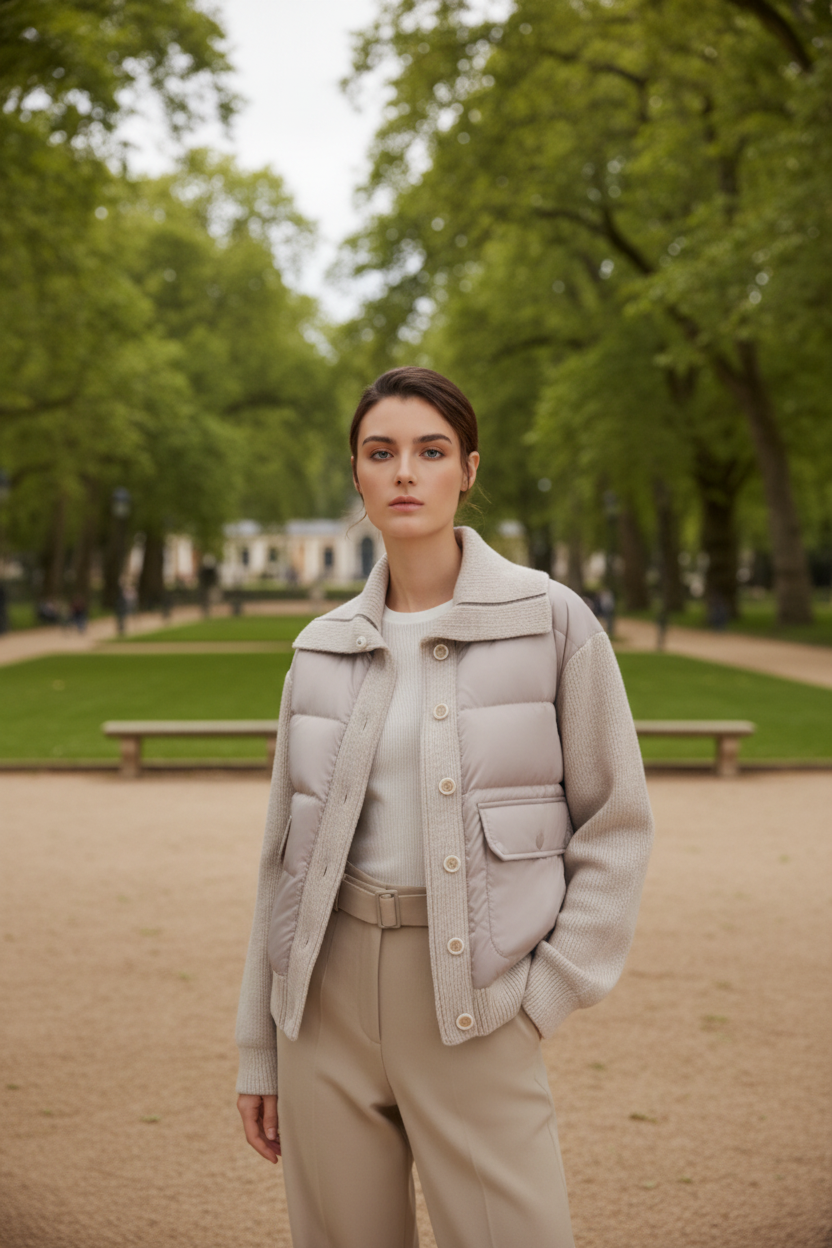 Chaqueta de Lana y Pluma Premium - LÚVORA