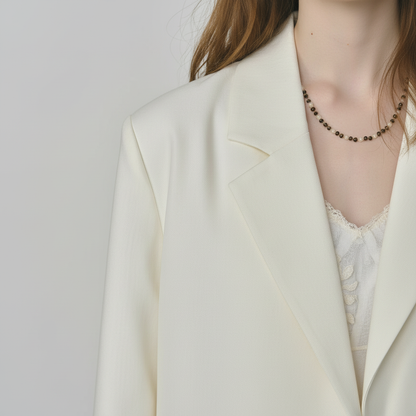 Blazer Chic con Encaje - LÚVORA