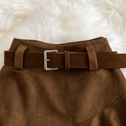 Falda Asimétrica Chic con Volantes - LÚVORA