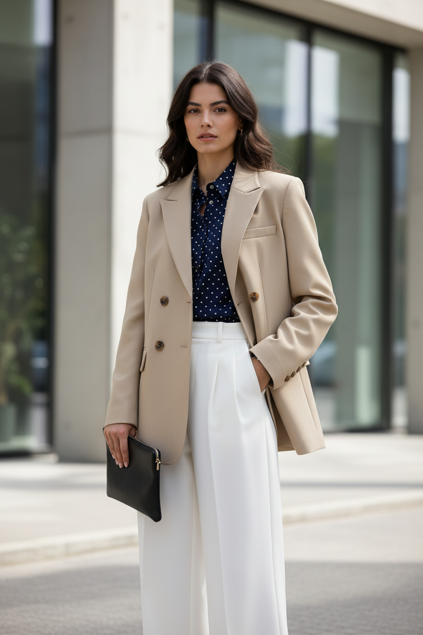 Blazer caqui chic - LÚVORA