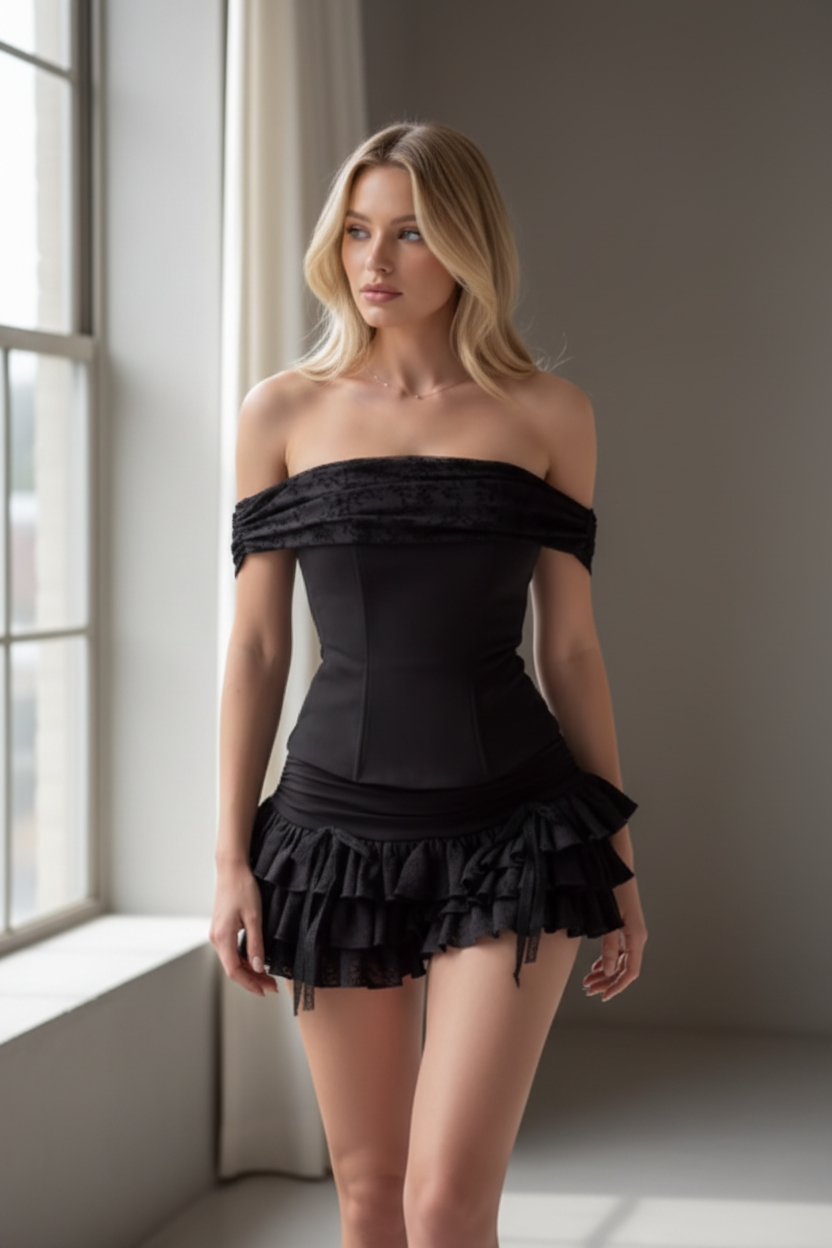 Vestido Gótico Sexy - LÚVORA