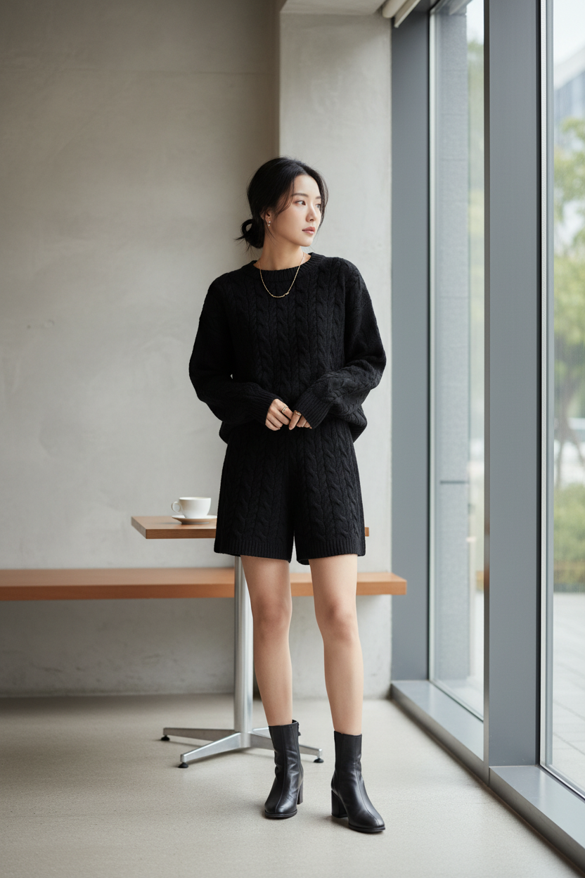 Shorts de Lana Merino de Lujo - LÚVORA