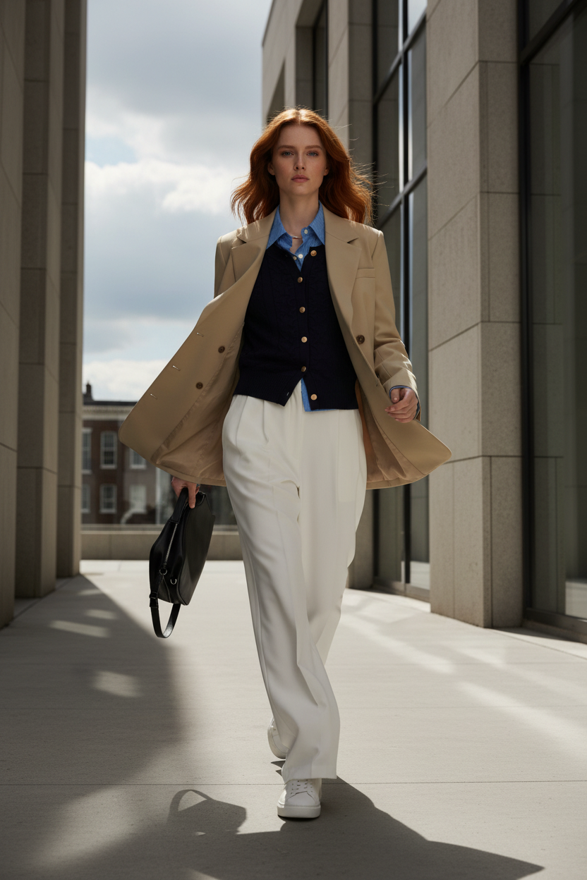 Blazer caqui chic - LÚVORA