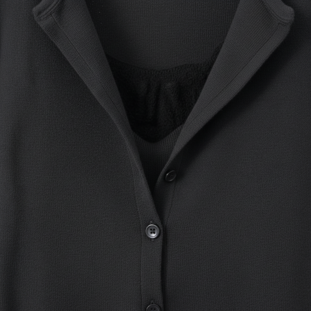 Cárdigan Chic de Encaje con Corte V - LÚVORA