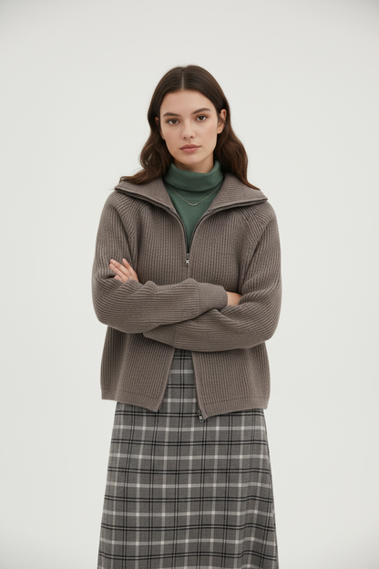 Cardigan Chic de Punto con Cuello Caído - LÚVORA