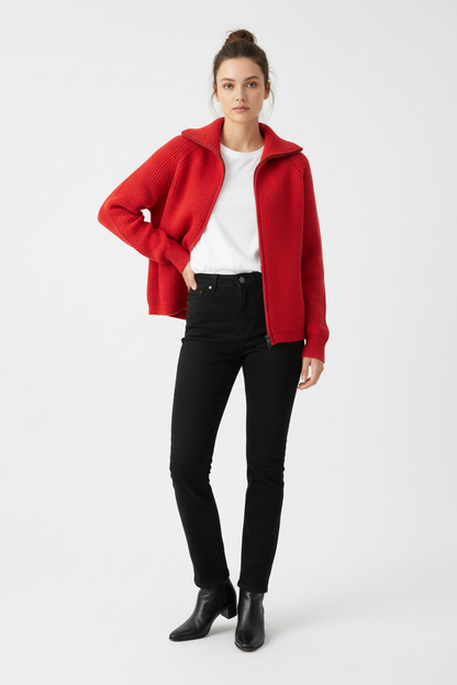 Cardigan Chic de Punto con Cuello Caído - LÚVORA