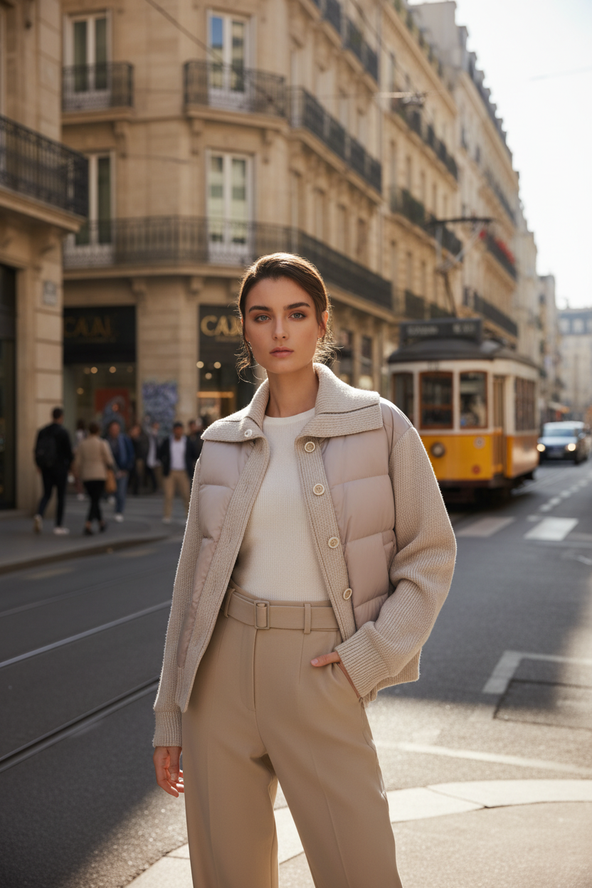 Chaqueta de Lana y Pluma Premium - LÚVORA