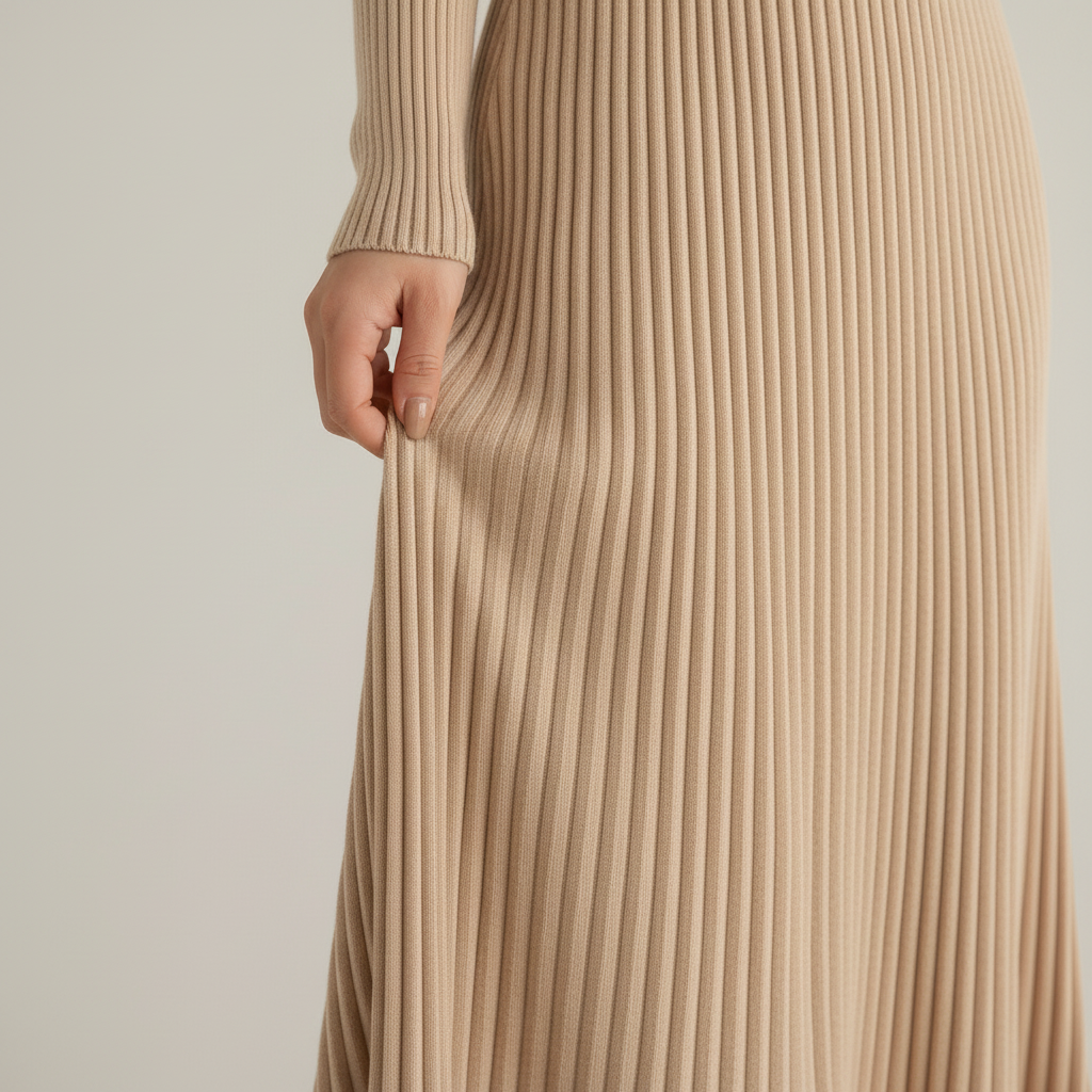 Vestido de Punto Elegante con Escote - LÚVORA