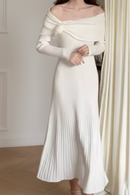 Vestido de Punto Elegante con Escote - LÚVORA