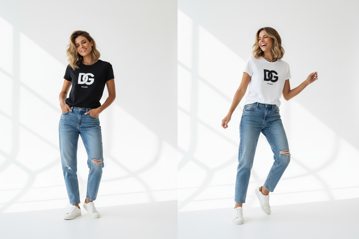 Camiseta Casual Y2K con Estampado Único - LÚVORA