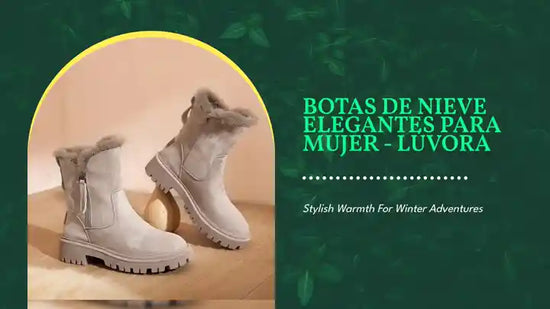 Botas de Nieve Elegantes para Mujer - L&Uacute;VORA by@Outfy